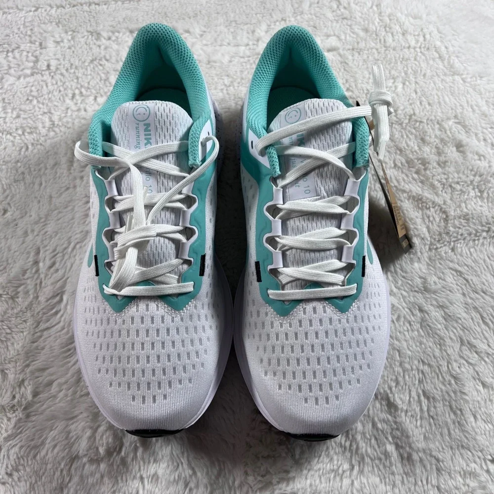 Nike Air Winflo 10 Womens Running Shoes White Emerald Rise FN7106-100 7.5 NEW‎